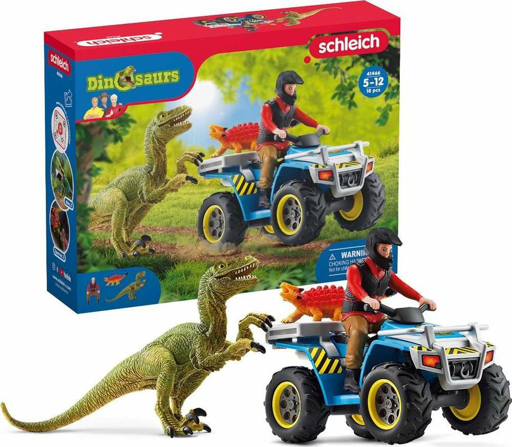 Schleichas – skrydis keturračiu prieš Velociraptor – 41466