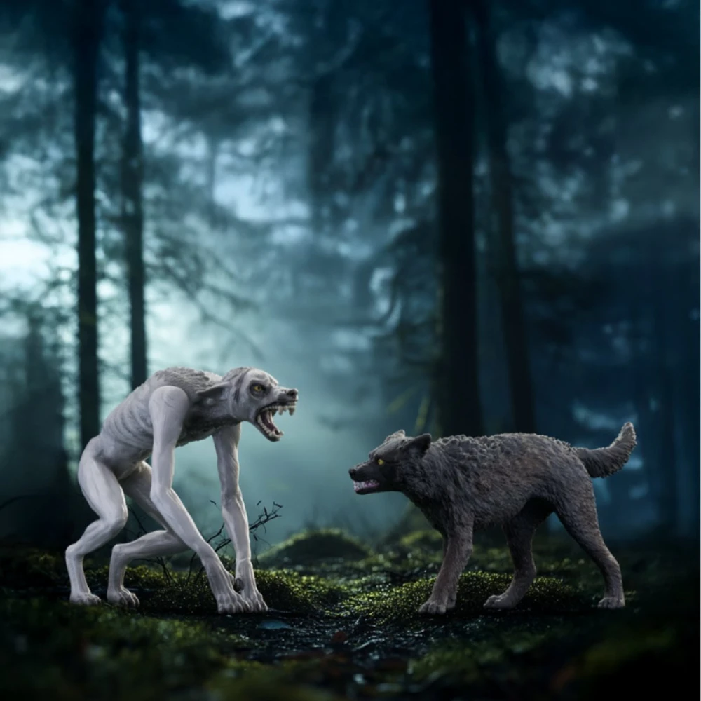 Schleich Figūrėlės raganų pasaulio vilkolakis ir animagas