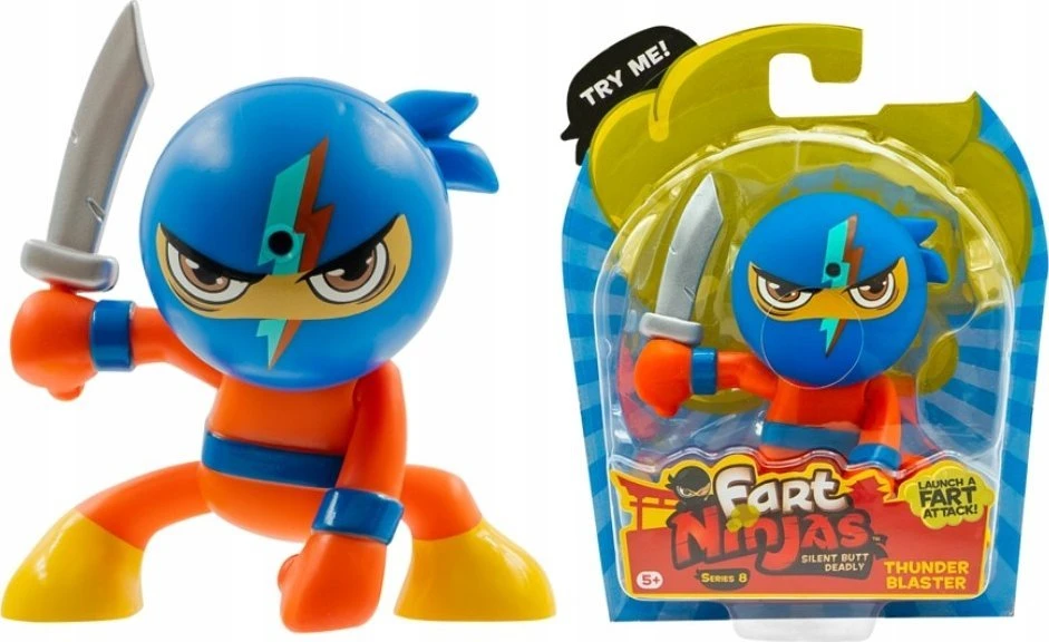 Scholl Funrise Toys FART NINJAS fig.su dwiękiem Thunder Blaster 70702