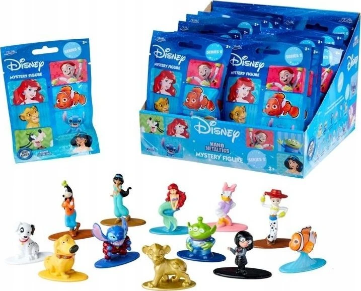 Simba „Disney Pixar Nano MetalFigs“ kolekcionuojamos figūrėlės „Disney“ veikėjų staigmenų krepšys, 2 serija