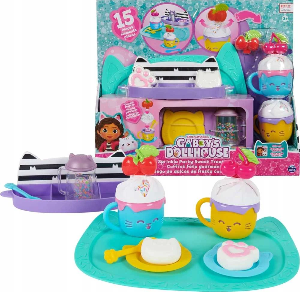 Spin Master Gabby's Dollhouse Sprinkle Party Service Rinkinys 6067216 /3