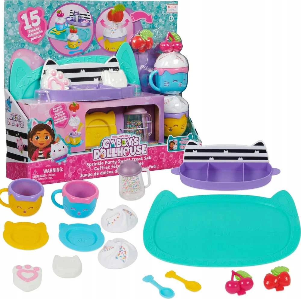 Spin Master Gabby's Dollhouse Sprinkle Party Service Rinkinys 6067216 /3