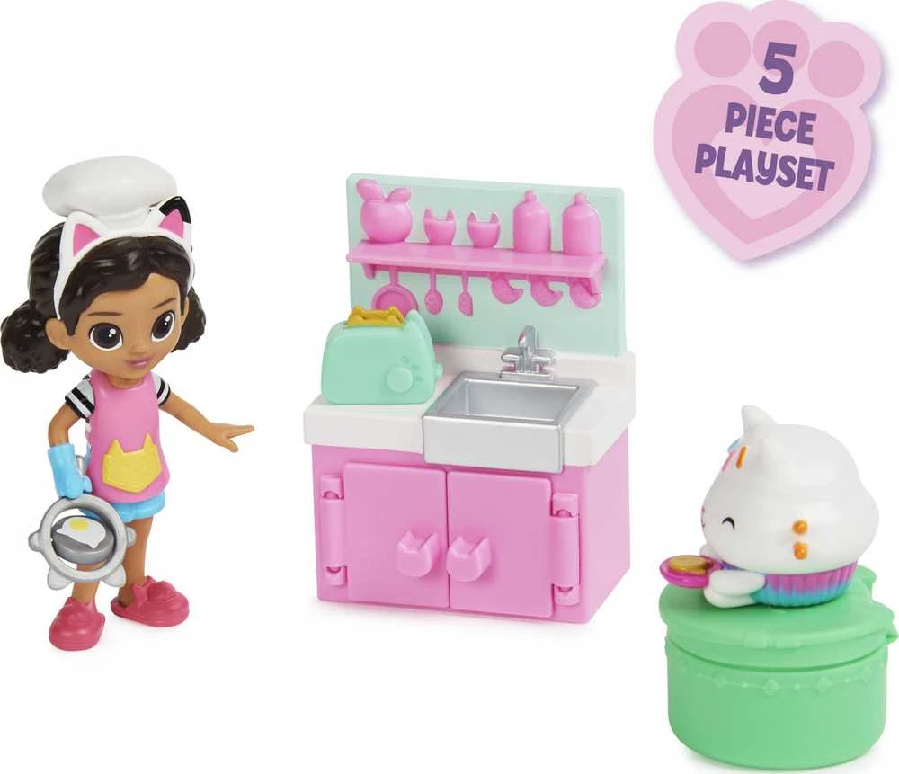 Spin Master Gabby's Dollhouse Cat-Tivity Pack Lunch And Munch Figūrėlių rinkinys