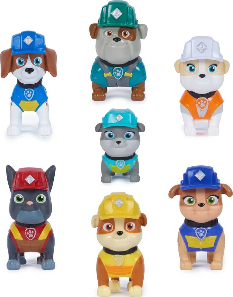 Žaislinių figurėlių rinkinys Spin Master PAW Patrol Rubble&Crew, 7 vnt.