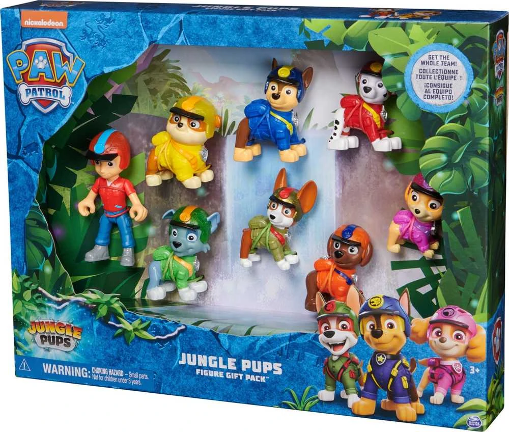 Spin Master PAW PATROL figurėlės Jungle Pups Figure dovanų pakuotė, 6068184