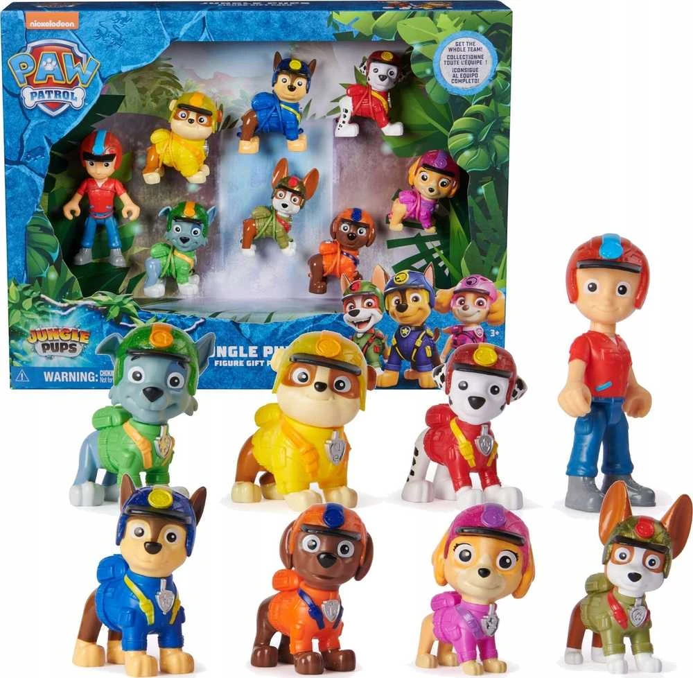 Spin Master PAW PATROL figurėlės Jungle Pups Figure dovanų pakuotė, 6068184