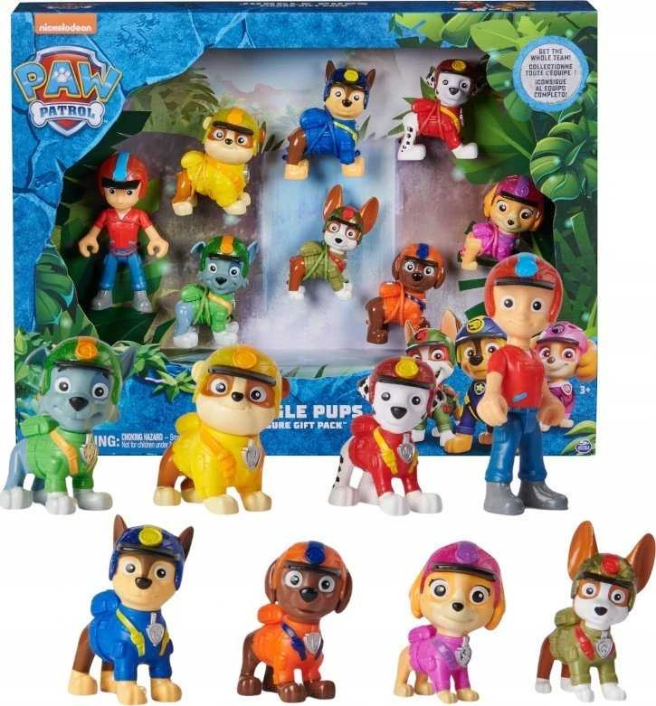 Spin Master PAW PATROL figurėlės Jungle Pups Figure dovanų pakuotė, 6068184