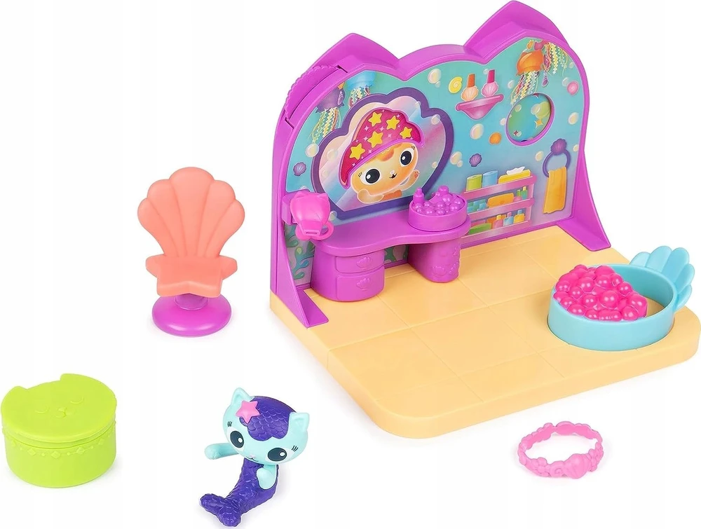 Spin Master Koci Domek Gabi Pokój do domku komplektas Spa figurka Syrenkotka + priedai