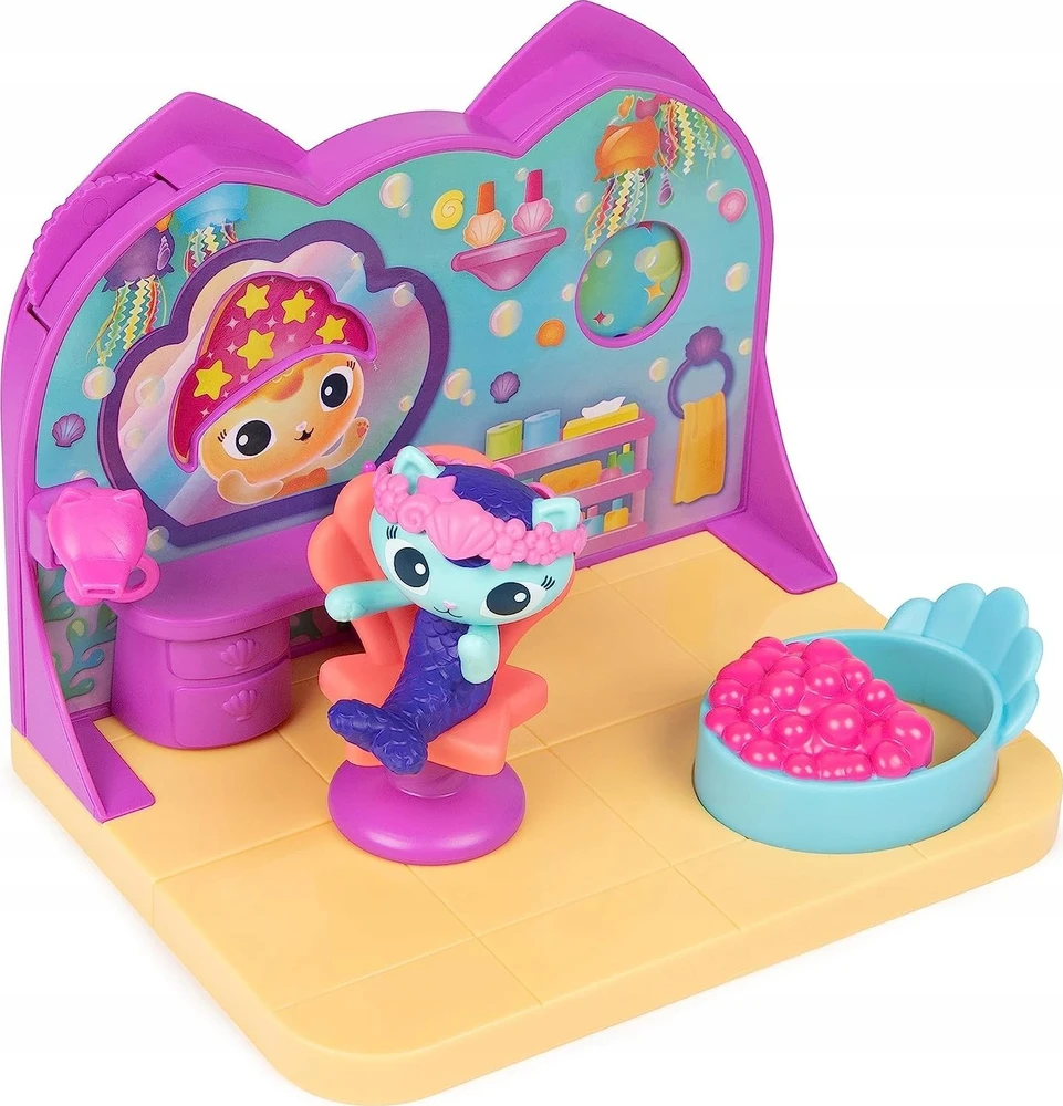 Spin Master Koci Domek Gabi Pokój do domku komplektas Spa figurka Syrenkotka + priedai