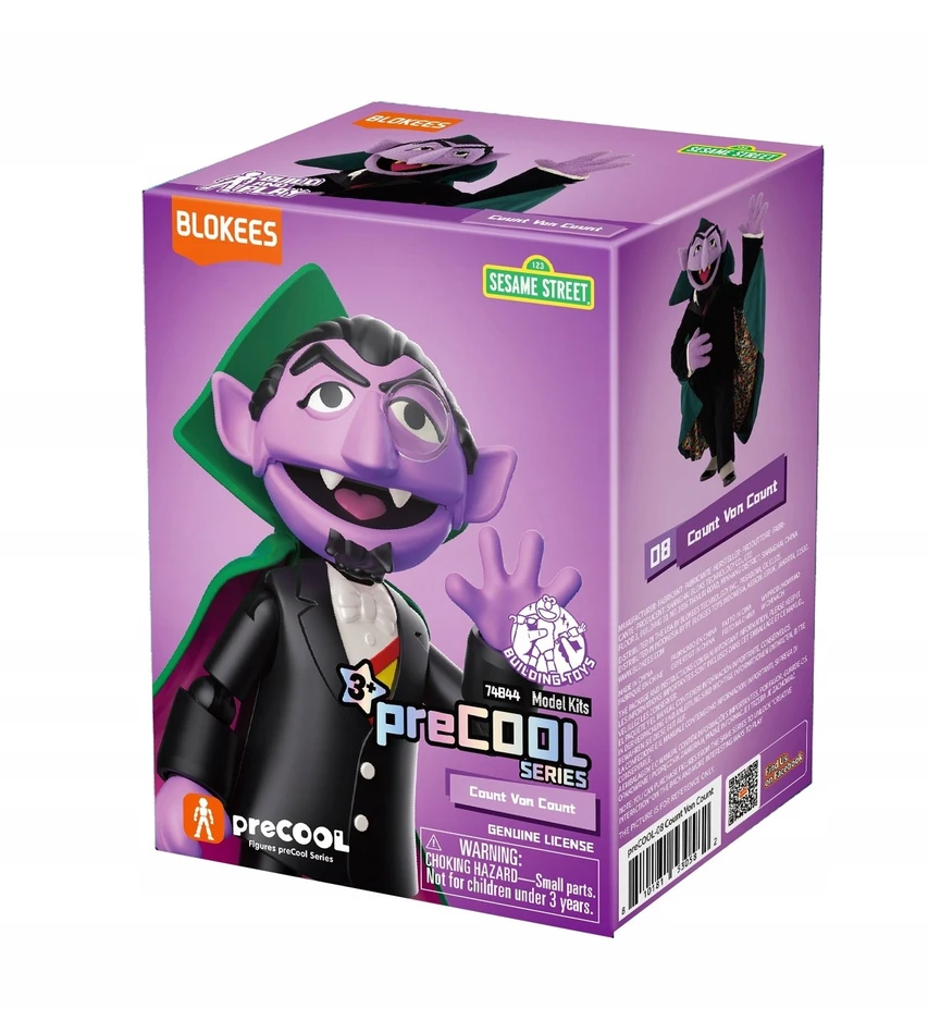 Blokees SESAME STREET FIGURES KALADĖLĖS prevěsinamos S1 - Grafas Von Grafas