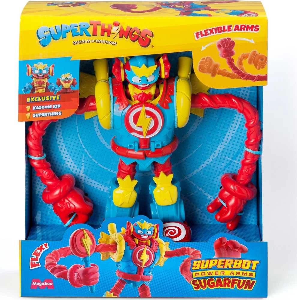 „SuperThings Sugarfun Superbot Robot Power Arms“ veiksmo figūrėlė „Villains + Priedai“