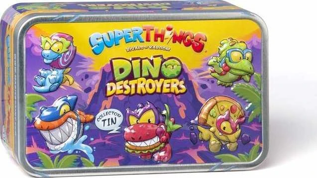 „SuperThings Rivals of Kaboom Dino Destroyers“ išskirtinė „Rinkinys“ sidabrinė skarda
