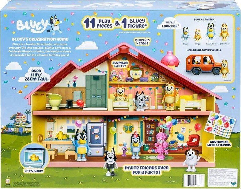 TM Toys Figūrėlė Bluey su namų šventės komplektu