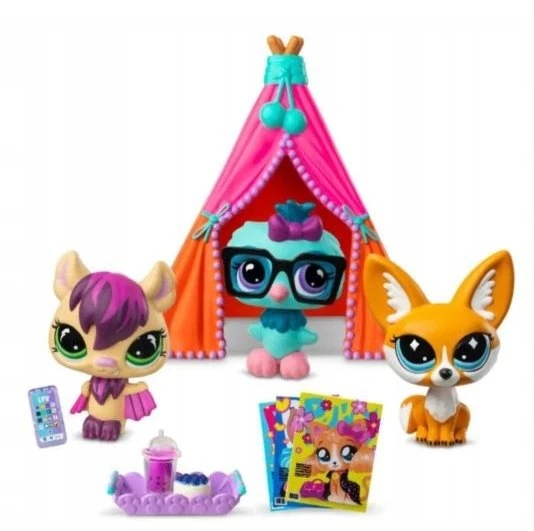 TM Toys Minkštas Littlest Pet Shop pižamos vakarėlio žaislas