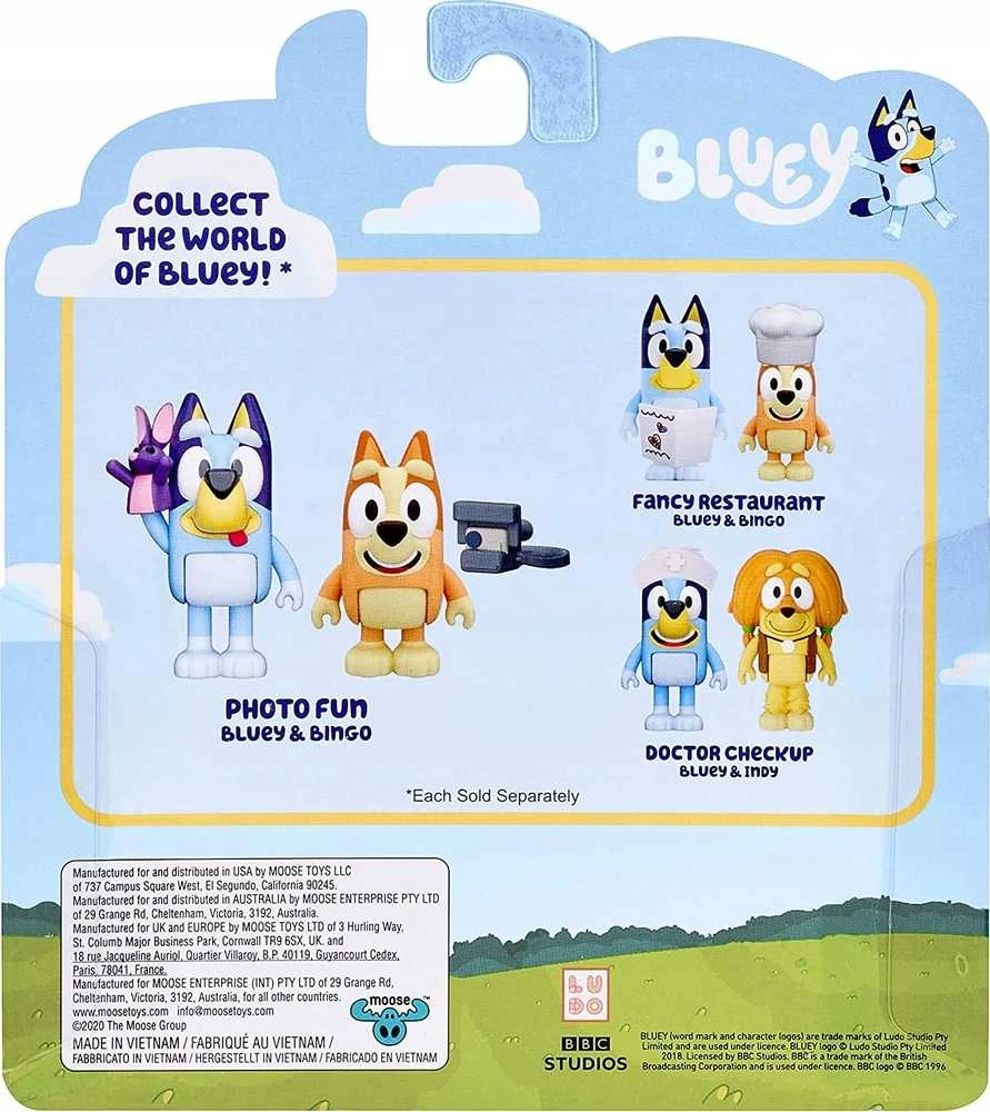 TM Toys Bluey Figūrėlė Zabawa w fotografa 2vnt.
