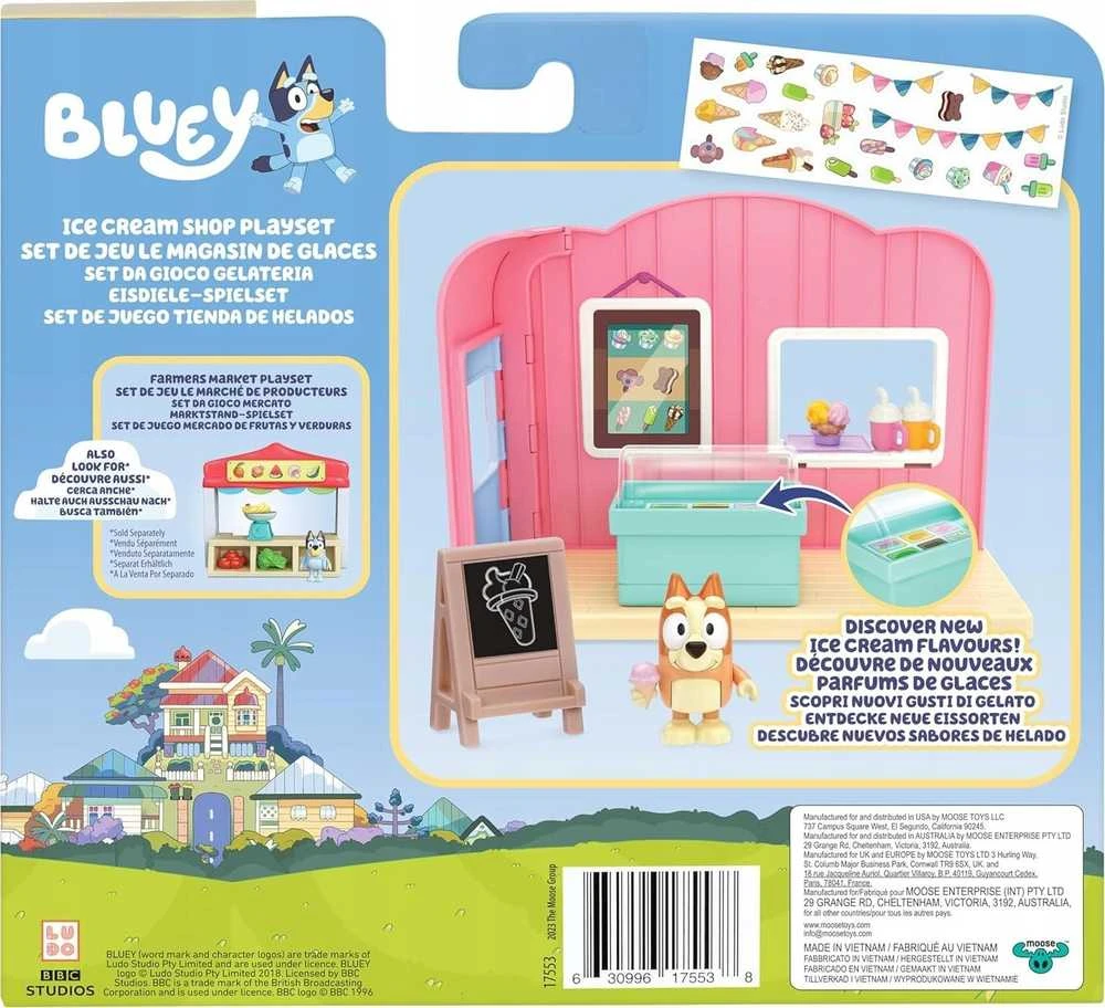 „Bluey“ – mini žaidimų rinkinys su ledų parduotuve (90243)