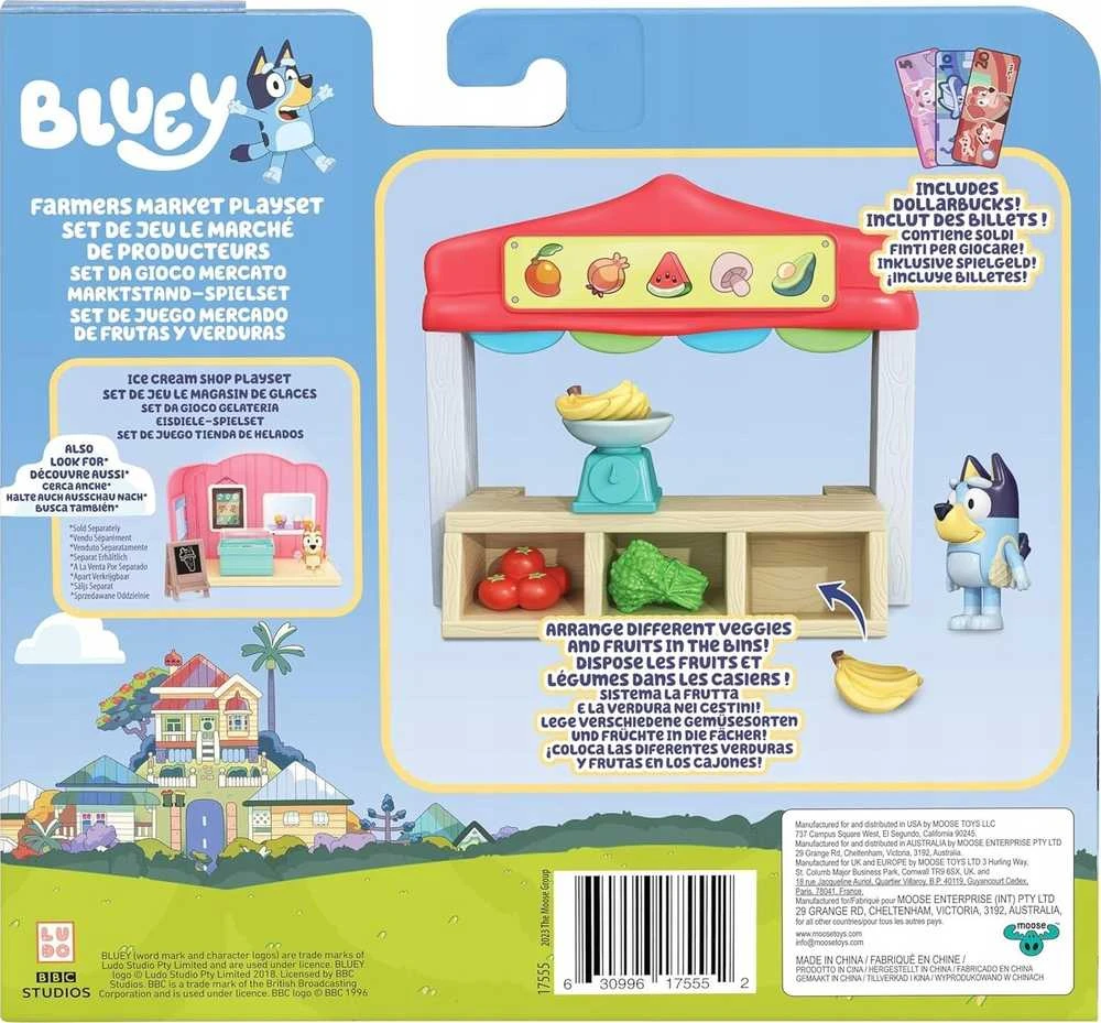 Moose BLUEY Mini žaidimų rinkinys ūkininkų turguje (90244)