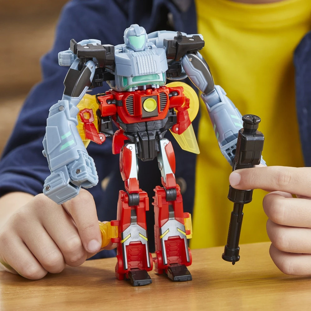 Transformers "EarthSpark Cyber-Combiner" Terran Twitch ir Robby Malto figūrėlės