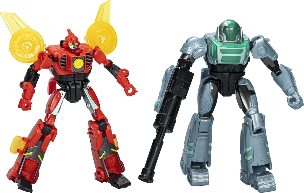 Transformers "EarthSpark Cyber-Combiner" Terran Twitch ir Robby Malto figūrėlės