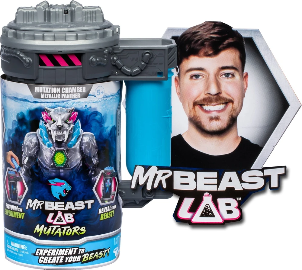 Moose Toys MrBeast Lab MR. BEAST LAB Mutator Action Figs -Ikoninė pantera
