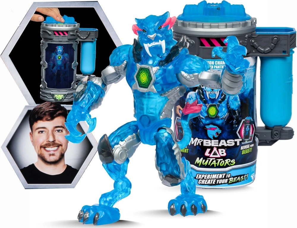 Mr Beast Lab PONO ŽVĖRIO LABAS – Mutatoriaus veiksmo figos – Slapta Pantera (20346)