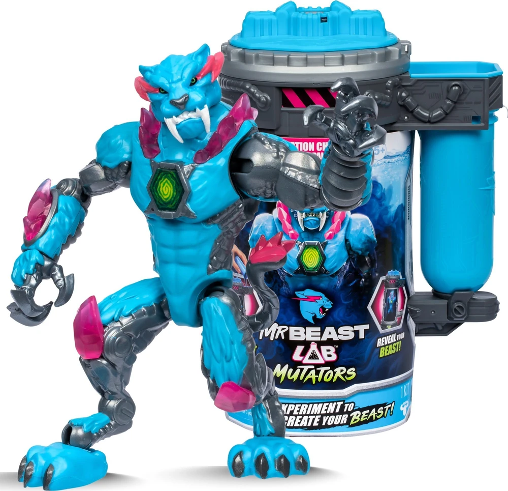 Moose Toys MrBeast Lab MR. BEAST LAB Mutator Action Figs -Ikoninė pantera