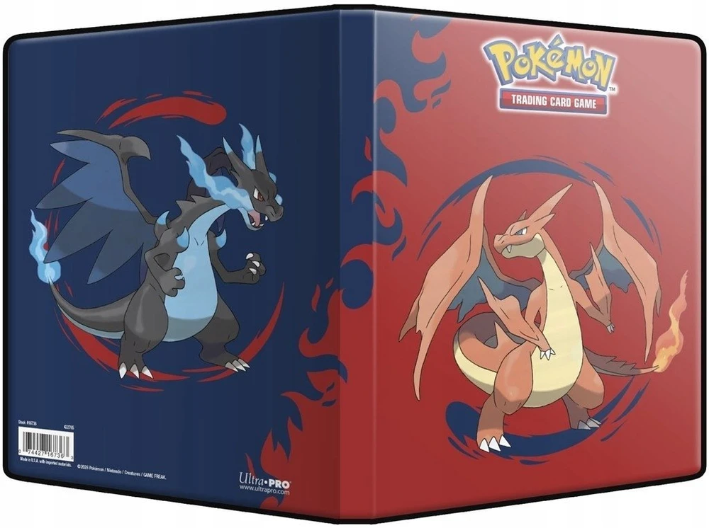 Kolekcionuojamų Kortelių Albumas - Ultra PRO Mega Charizard X & Y 4 Kišenių Albumas 80 Kortelių