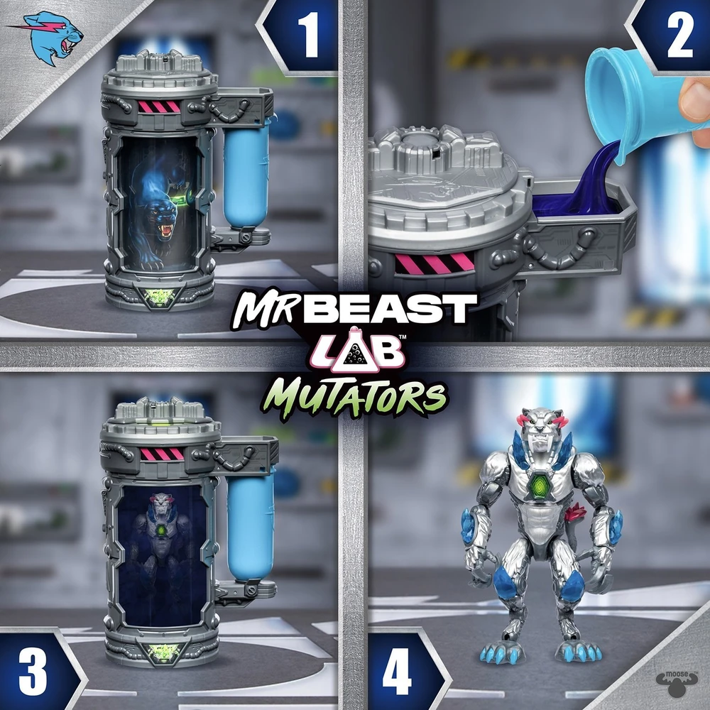 MR. BEAST LAB - Mutator veiksmo figos - Metalinė pantera (20347)
