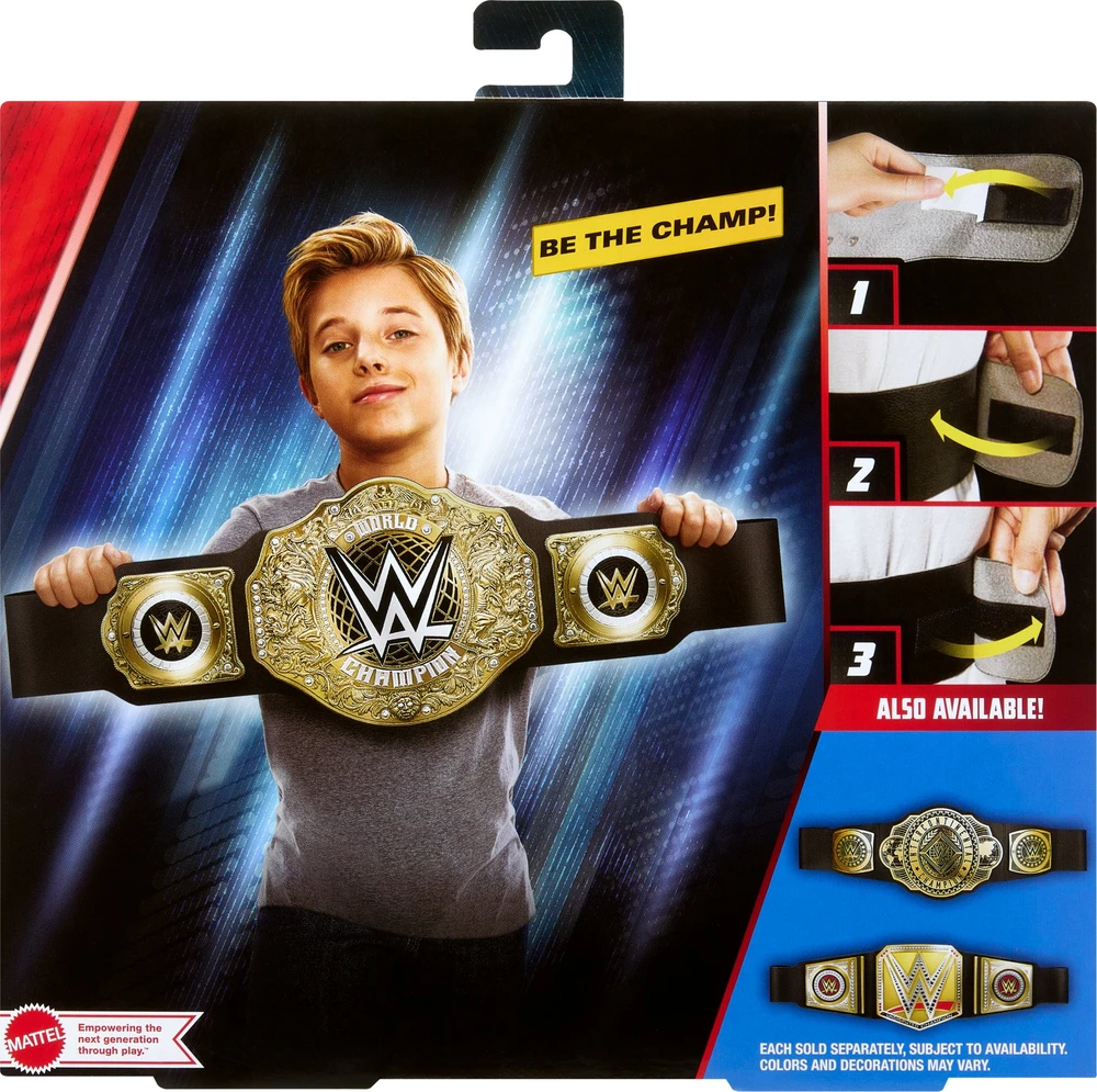 Usorteret Mattel WWE WORLD HEAVYWEIGHT čempiono diržas (HYF18)