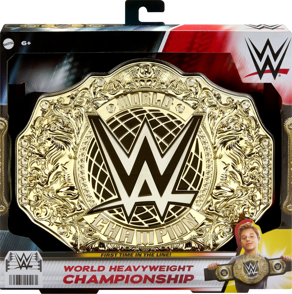 Usorteret Mattel WWE WORLD HEAVYWEIGHT čempiono diržas (HYF18)