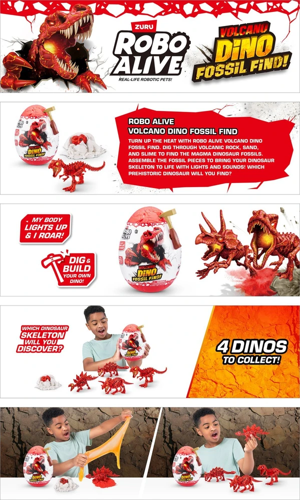Zuru ROBOALIVE Interaktyvus dinozauro kiaušinis