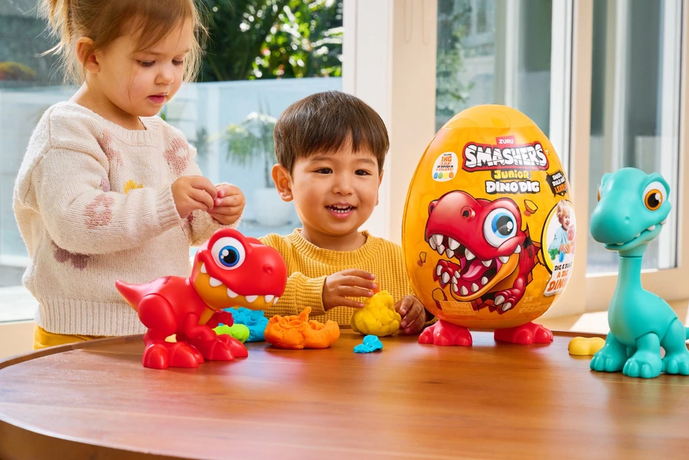 Figūrėlė Zuru Smashers - Junior Dino Dig, Large Egg S1 (74115) /Figures /Oranžinis
