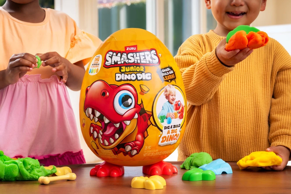 Figūrėlė Zuru Smashers - Junior Dino Dig, Large Egg S1 (74115) /Figures /Oranžinis