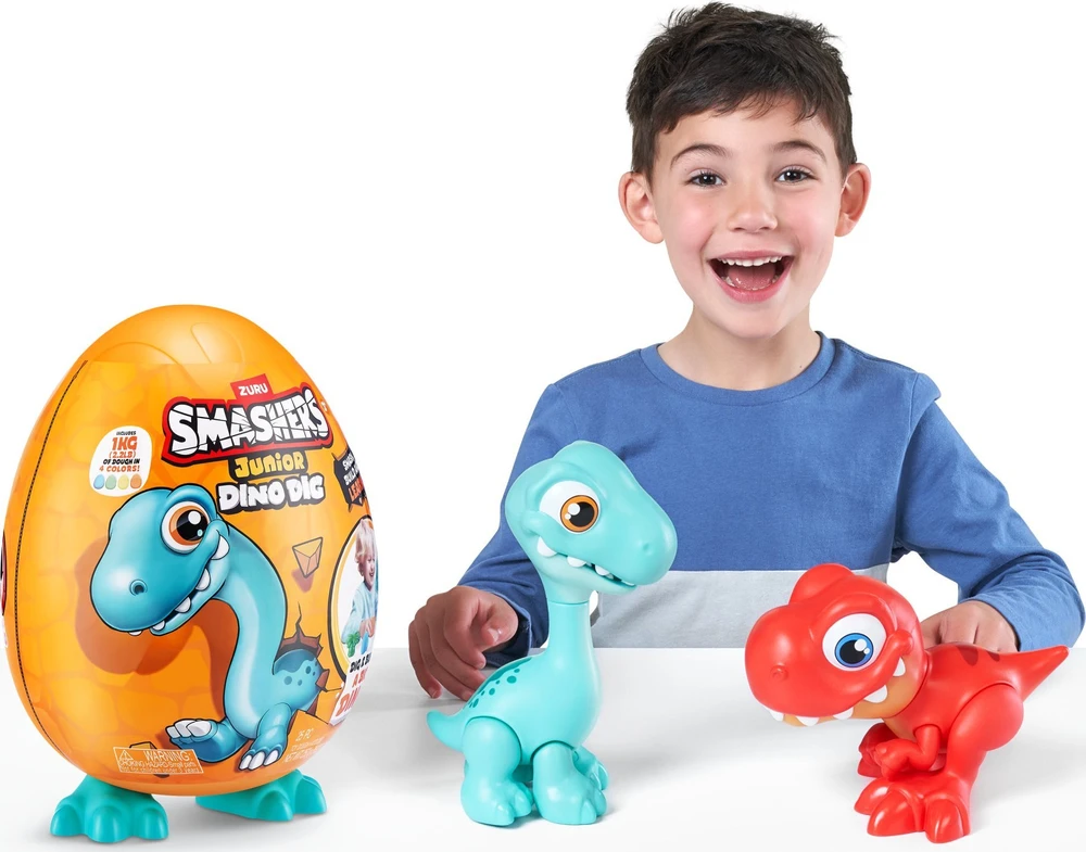 Figūrėlė Zuru Smashers - Junior Dino Dig, Large Egg S1 (74115) /Figures /Oranžinis