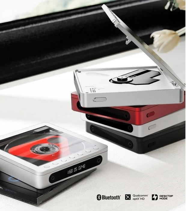 FiiO DM13 BT CD grotuvas – juodas – nešiojamas CD grotuvas su „Bluetooth“