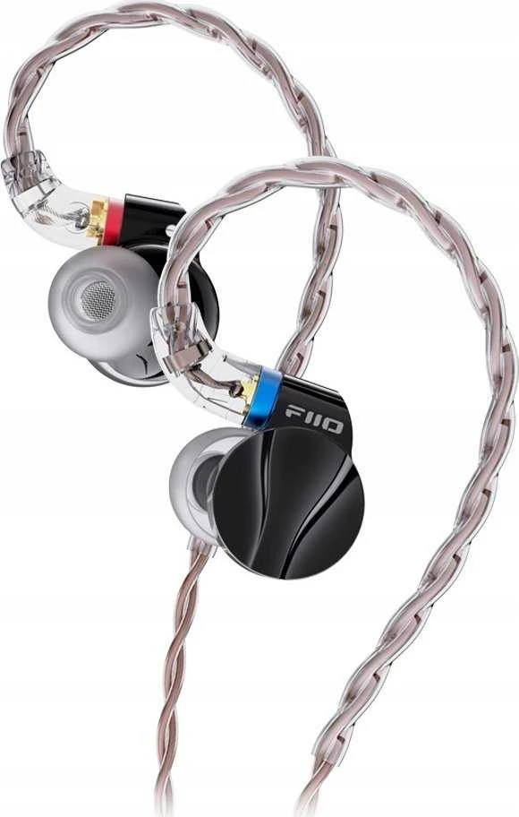 FiiO FD15 ausinės su pintais laidais ir spalvotais akcentais
