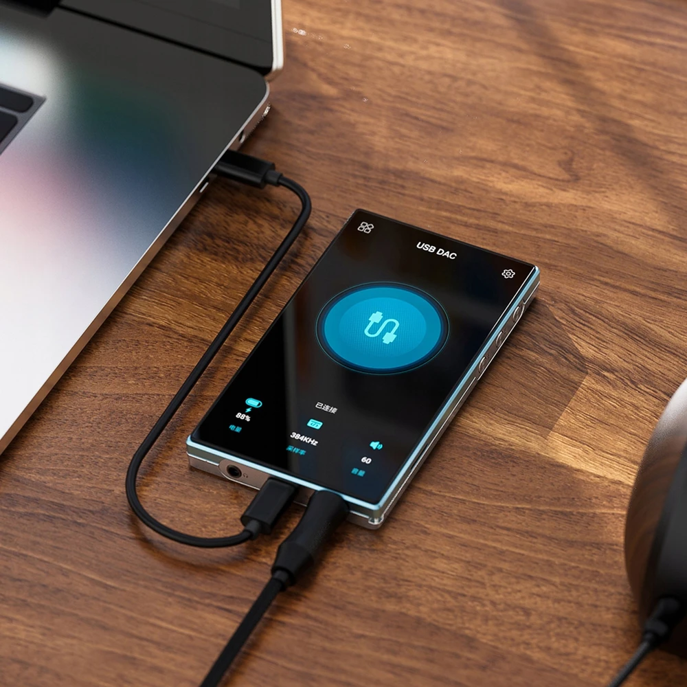 FiiO JM21 (4GB+64GB) žydros spalvos - nešiojamas Hi-Res grotuvas
