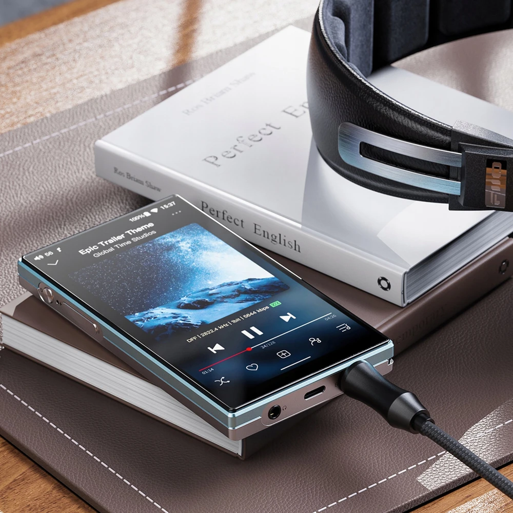 FiiO JM21 (4GB+64GB) žydros spalvos - nešiojamas Hi-Res grotuvas