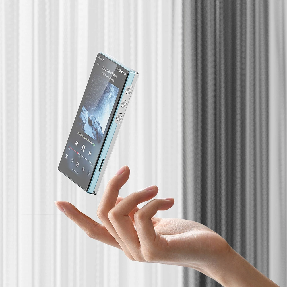 FiiO JM21 (4GB+64GB) žydros spalvos - nešiojamas Hi-Res grotuvas