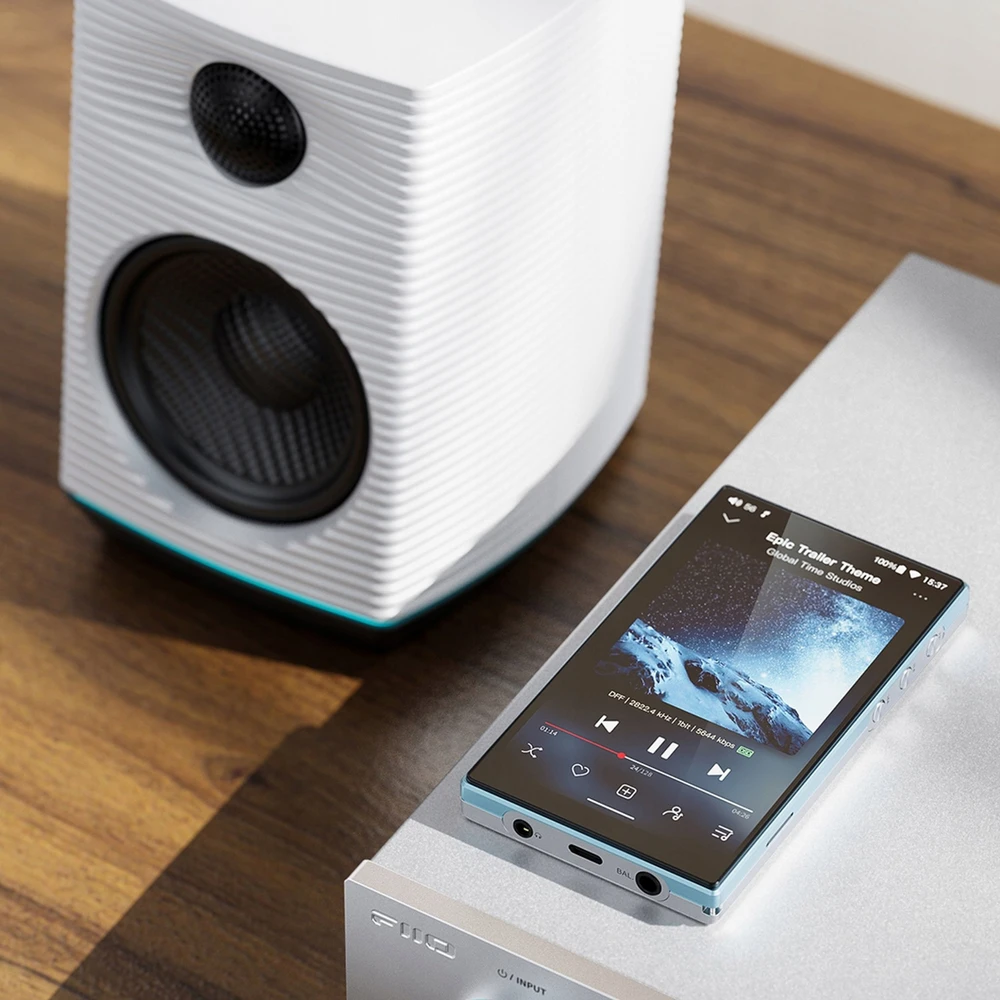 FiiO JM21 (4GB+64GB) žydros spalvos - nešiojamas Hi-Res grotuvas
