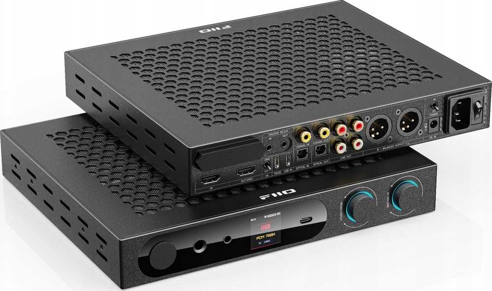 FiiO K19 - juoda - Ausinių stiprintuvas su DAC