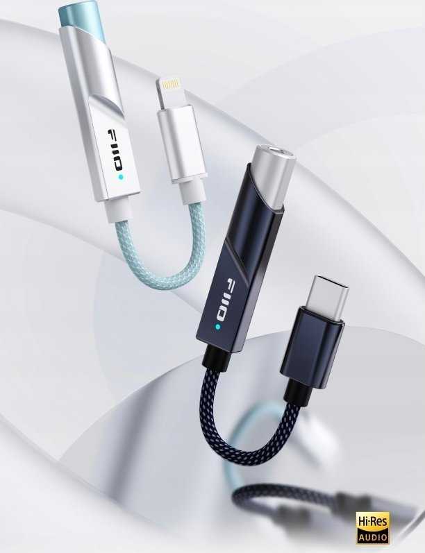 FiiO KA11 sidabrinis - Mobilus DAC + ausinių stiprintuvas - Lightning