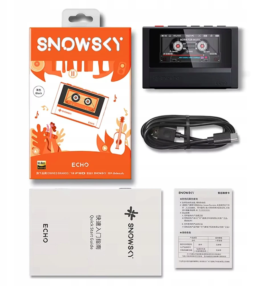 FiiO SNOWSKY ECHO* juodas - Nešiojamas didelės raiškos grotuvas