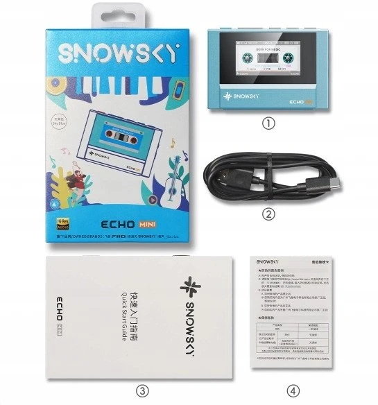 FiiO SNOWSKY ECHO* MINI - juodas - Nešiojamas Hi-Res Player