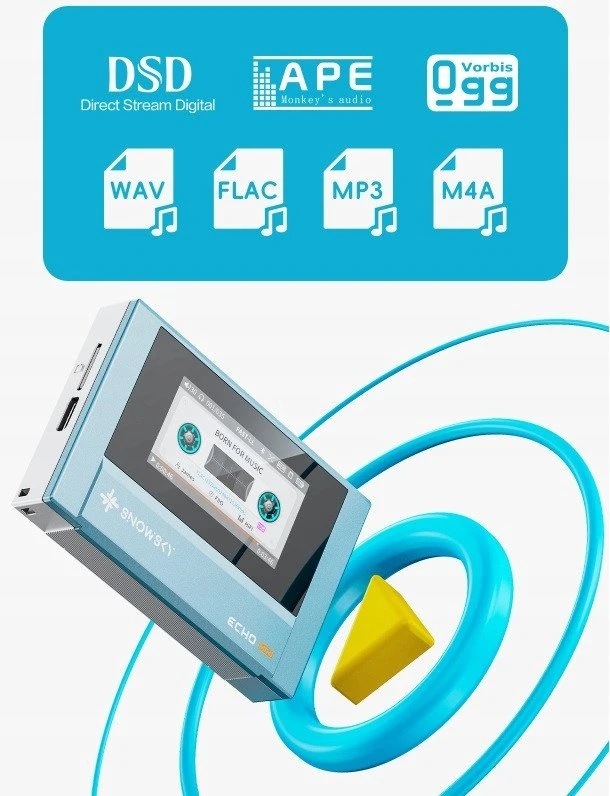 FiiO SNOWSKY ECHO* MINI - juodas - Nešiojamas Hi-Res Player