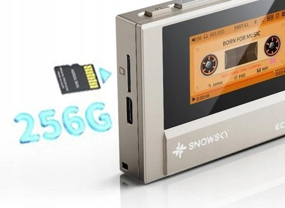 FiiO SNOWSKY ECHO MINI – Titano limited edition – nešiojamas Hi-Res grotuvas