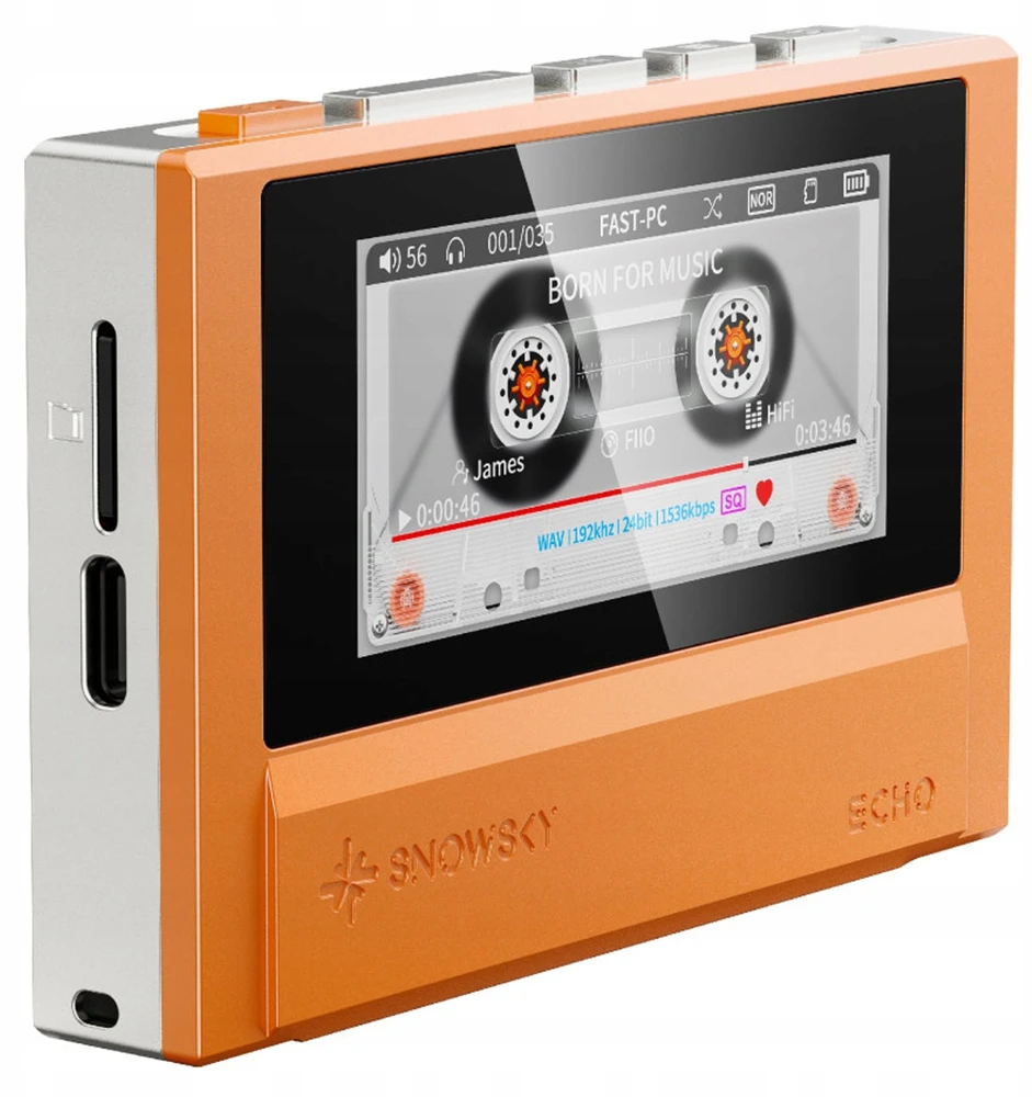 FiiO SNOWSKY ECHO* oranžinis – nešiojamas didelės raiškos grotuvas