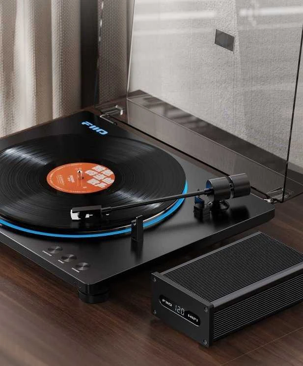 Gramofonas FiiO FIIO TT13 BT Gramofonas automatinis su pultu i bluetooth sidabrinė