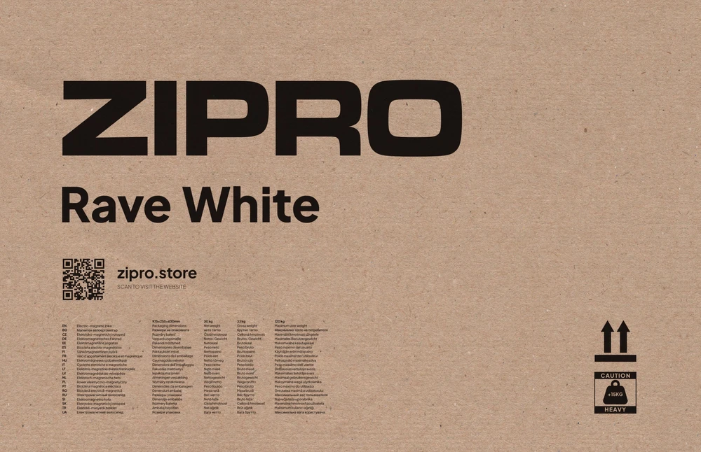 Fiksuotas dviratis Zipro Rave Baltas