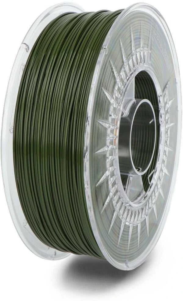 PETG 3D gija 1.75mm, alyvuogių žalia, skaidri ritė